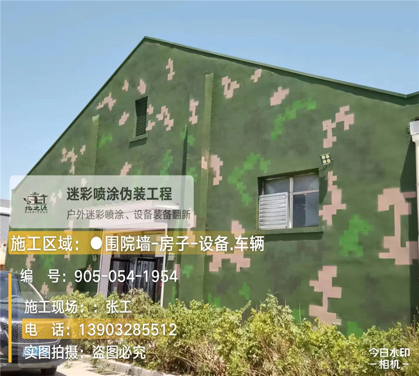 武清外墙数码迷彩漆施工报价清单（100㎡标准墙面测算）